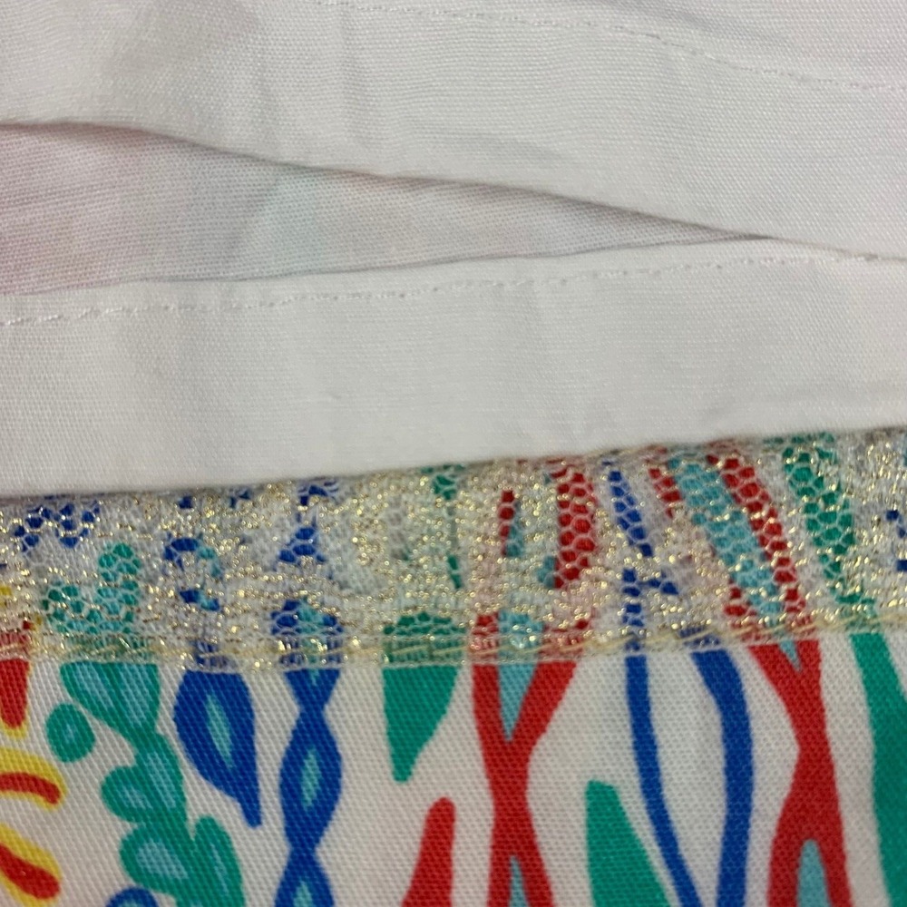 Lilly Pulitzer Auden Jarvey Skort Let Minnow Coral Front Zipper‎ sz 0 Cotton - Picture 7 of 10